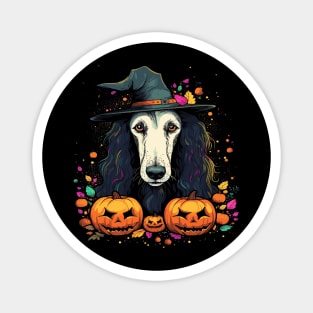 Borzoi Halloween Magnet